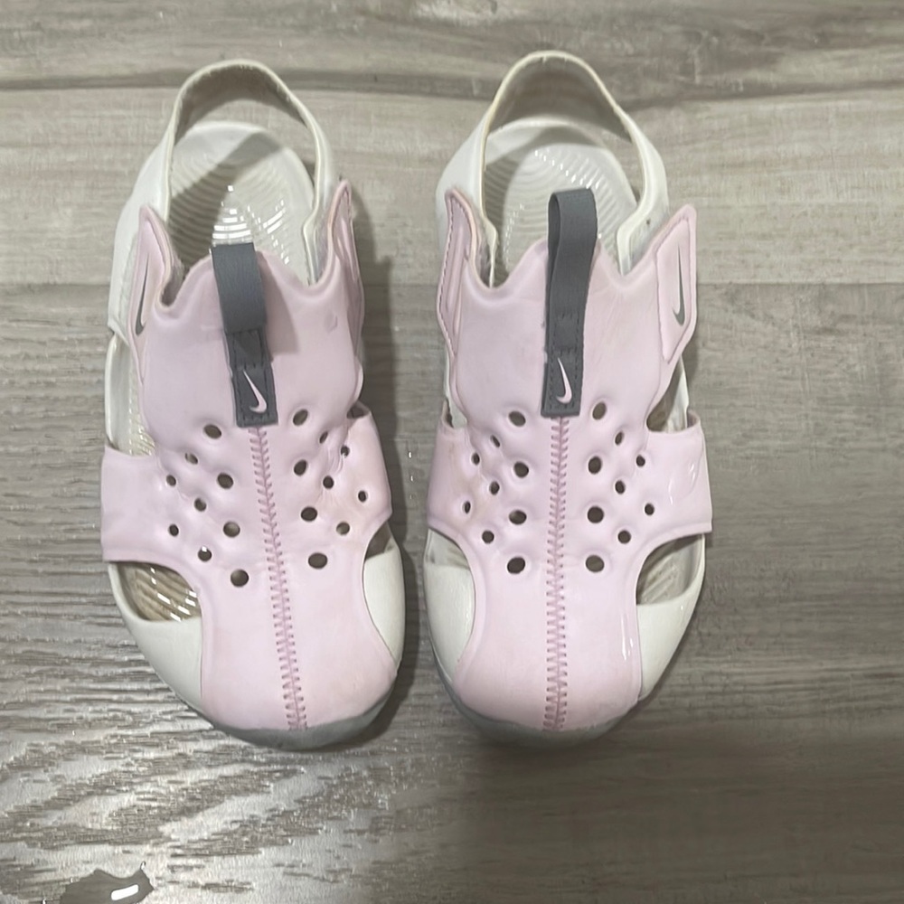 Nike girls, purple pink water sandals, size 12